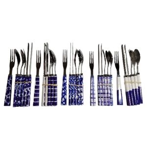 Paola Navone Como 30pc table flatware - 10 place settings 5 coordinated designs
